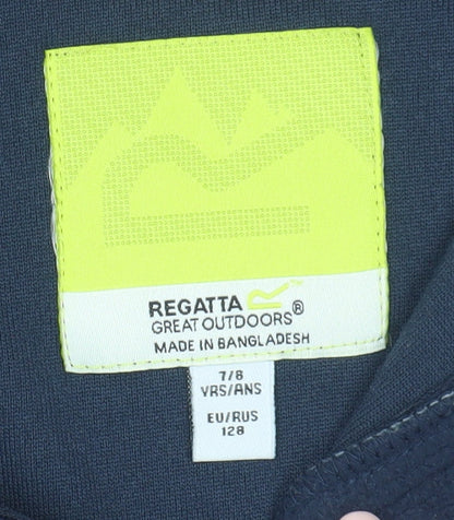 Regatta Boys Blue 1/4 Zip Fleece Sweatshirt, Size 7-8