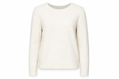 Gap Women's Ivory Crew Neck Pullover Jumper S