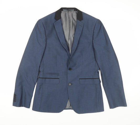 Mens UK Size 36 Burton Regular Blue Suit Jacket