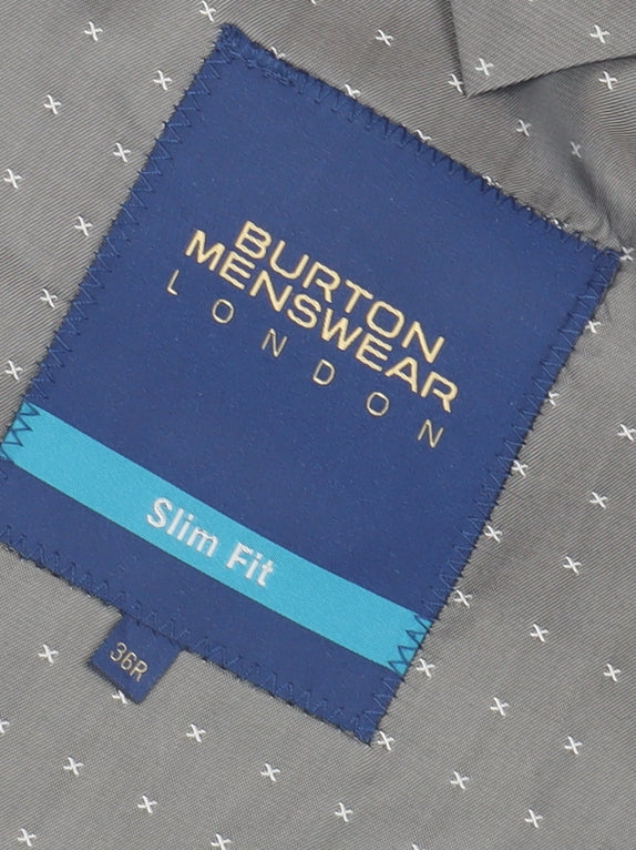 Mens UK Size 36 Burton Regular Blue Suit Jacket