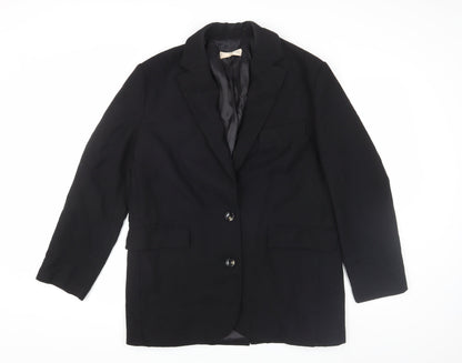 Womens UK Size L Mango Black Basic Jacket