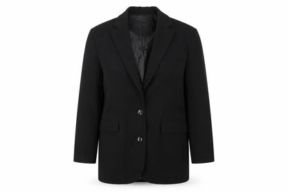 Womens UK Size L Mango Black Basic Jacket