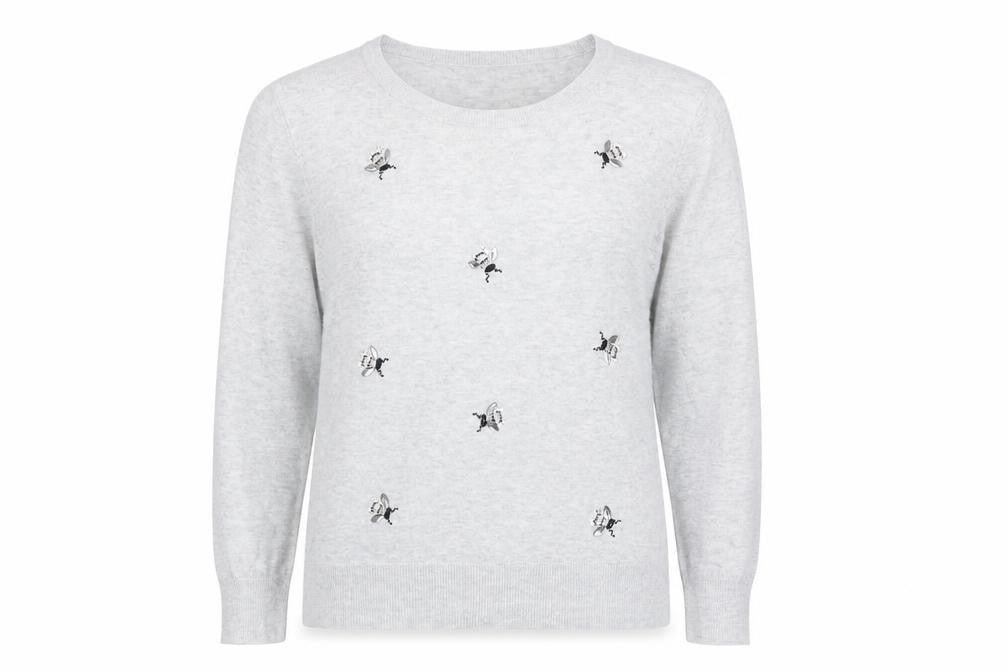 Womens UK Size M Oasis Ivory Pullover Jumper