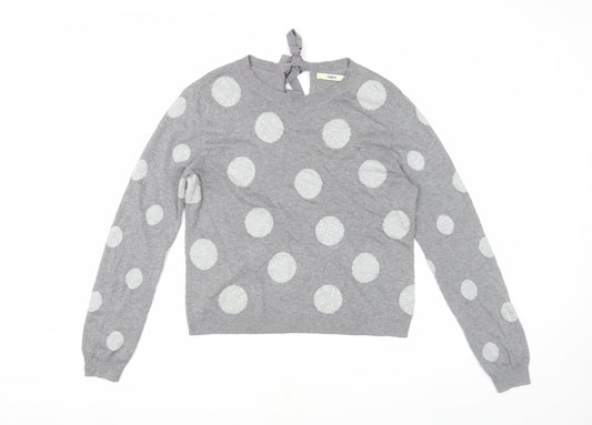 Womens UK Size M Oasis Grey Pullover Jumper