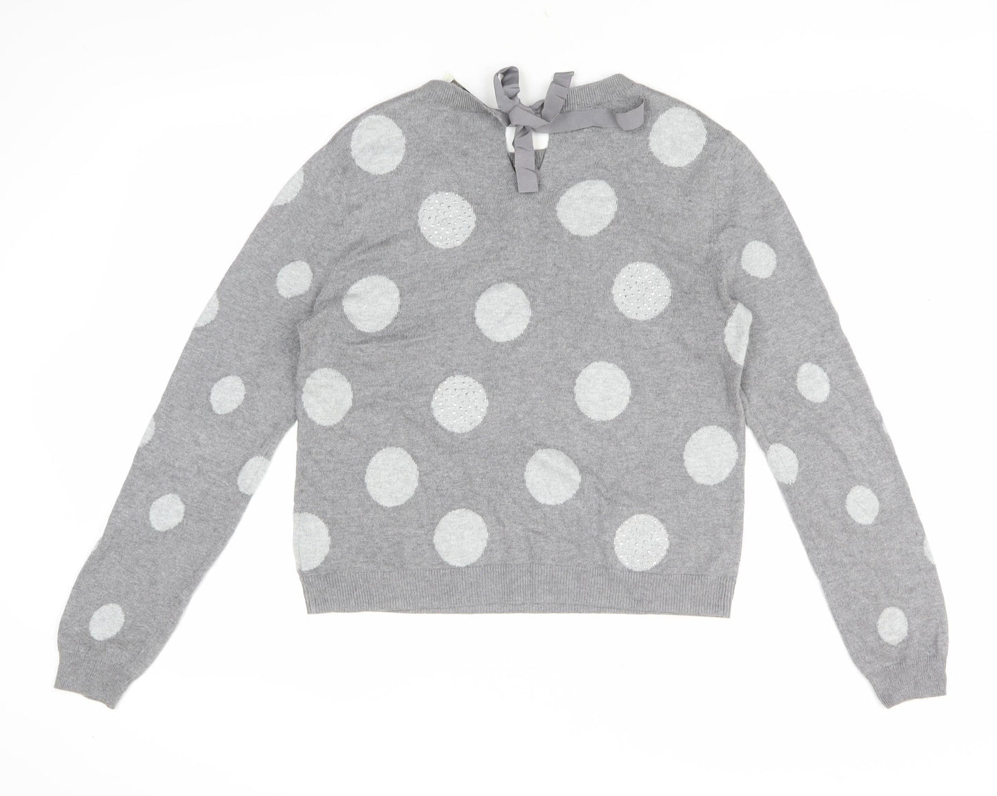 Womens UK Size M Oasis Grey Pullover Jumper