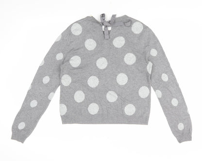 Womens UK Size M Oasis Grey Pullover Jumper