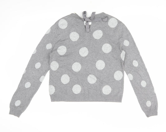 Womens UK Size M Oasis Grey Pullover Jumper