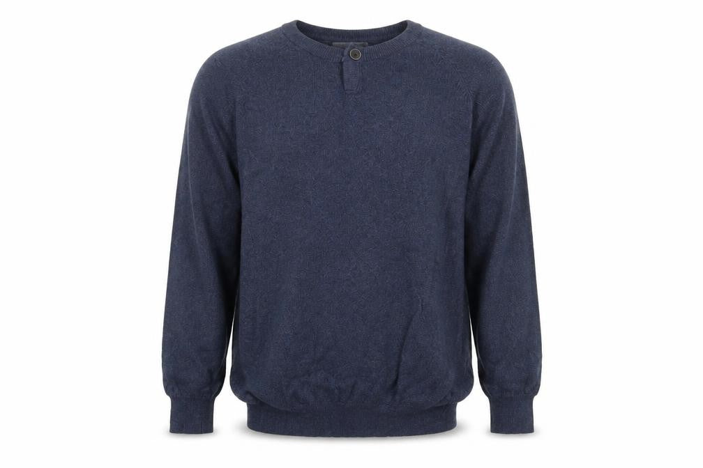 Mens UK Size L Pull & Bear Blue Pullover Jumper
