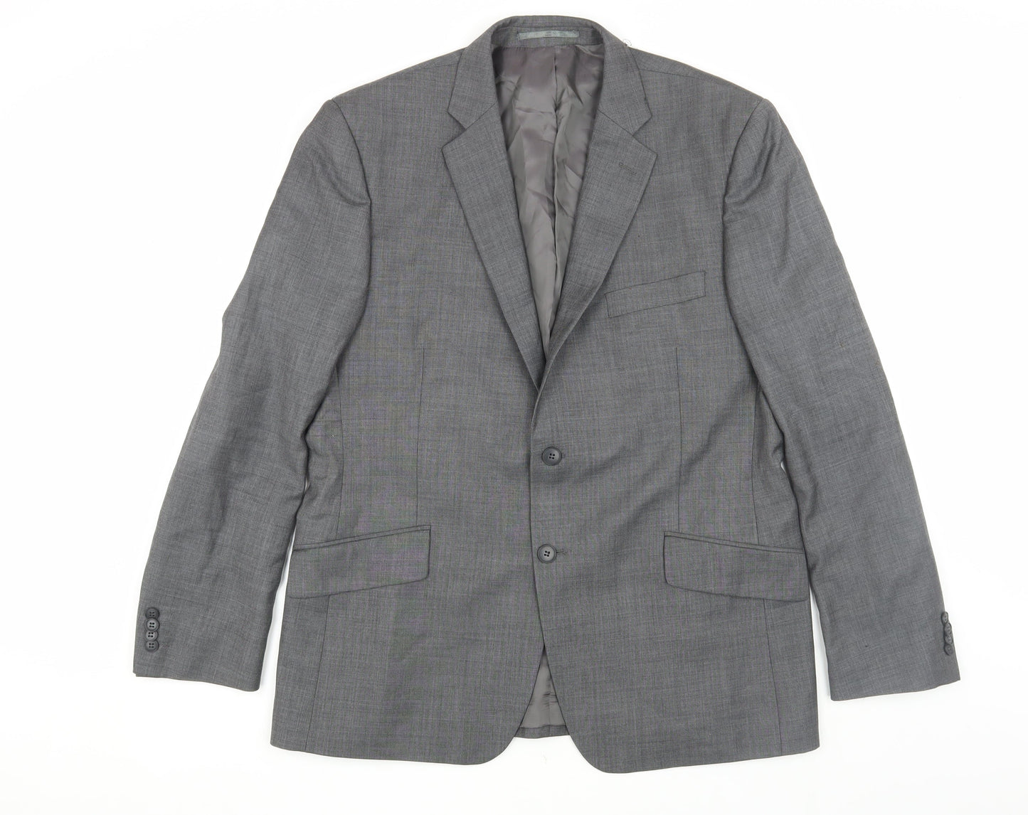 Mens UK Size 44 New & Lingwood Regular Grey Suit Jacket