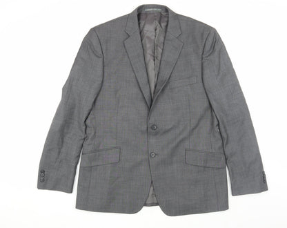Mens UK Size 44 New & Lingwood Regular Grey Suit Jacket