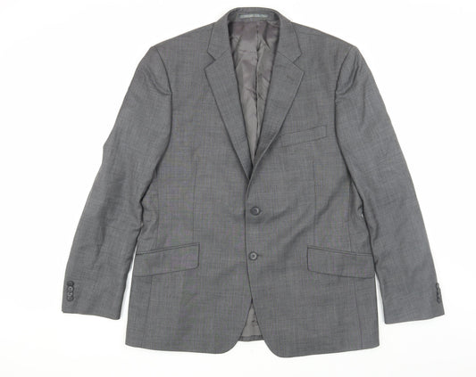 Mens UK Size 44 New & Lingwood Regular Grey Suit Jacket