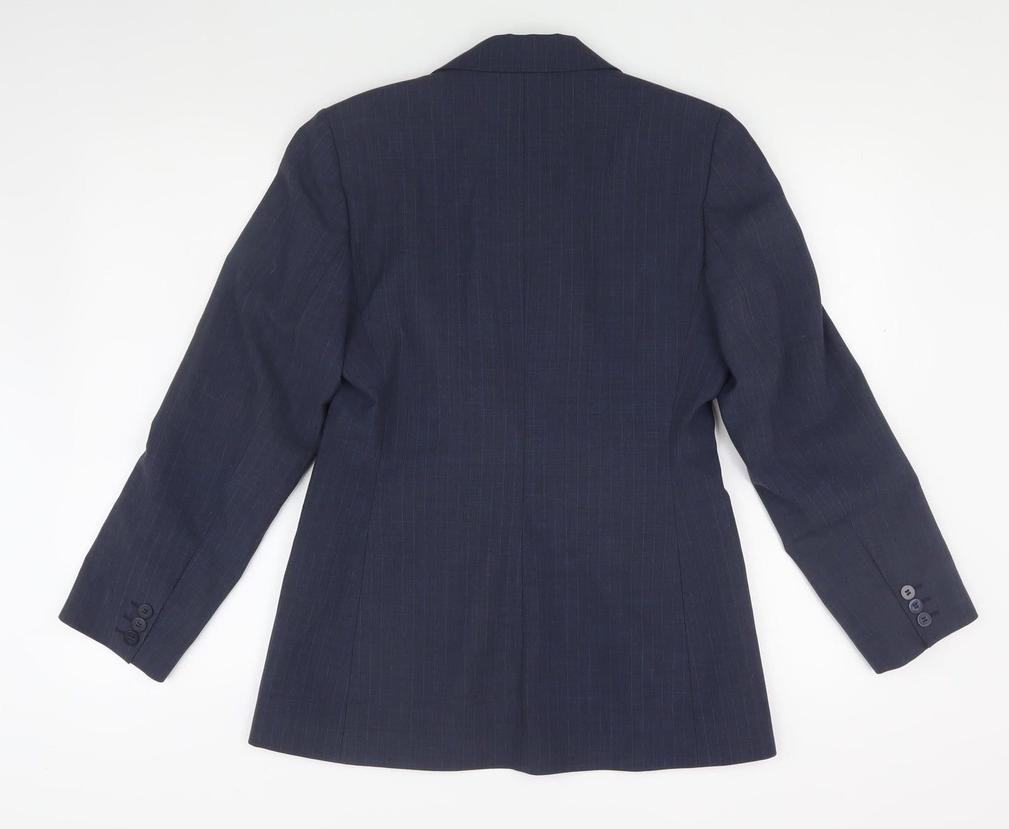Next Women's Blue Pinstripe Suit Jacket Size 12