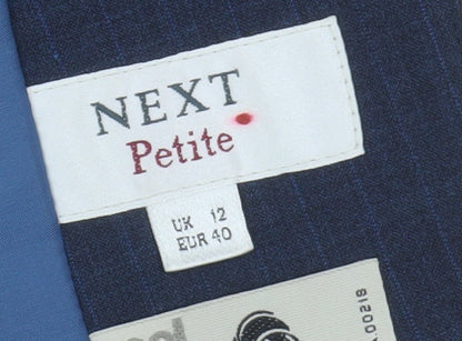 Next Women's Blue Pinstripe Suit Jacket Size 12