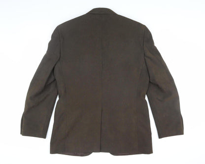 Mens UK Size 40 Marks and Spencer Regular Brown Suit Jacket
