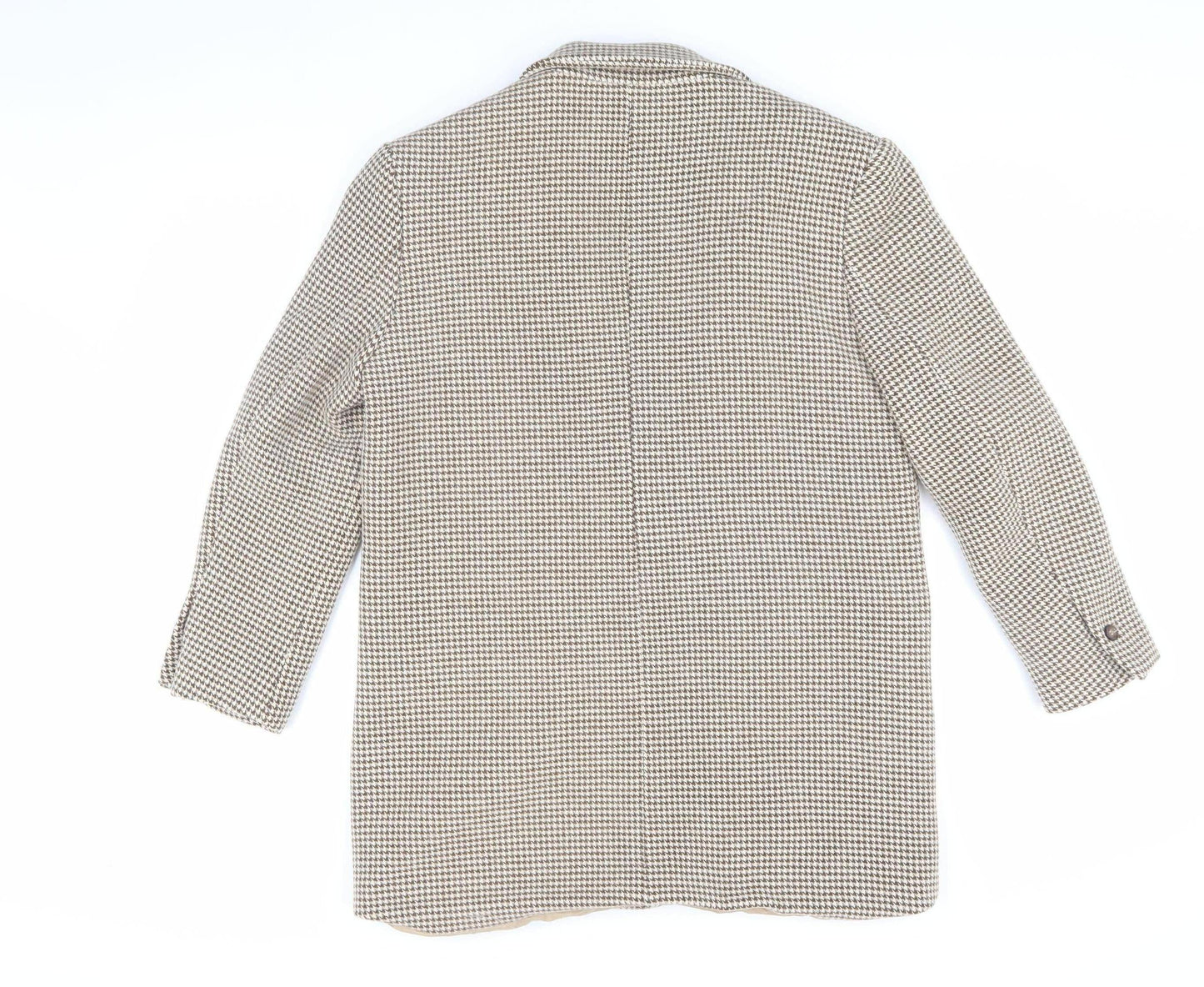 Womens UK Size S Zara Beige Basic Jacket