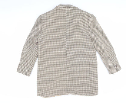 Womens UK Size S Zara Beige Basic Jacket