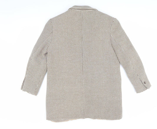 Womens UK Size S Zara Beige Basic Jacket