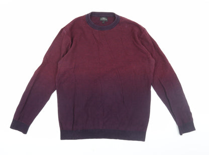 Next Men's Purple L Crew Neck Pullover Jumper Casual
