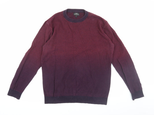 Next Men's Purple L Crew Neck Pullover Jumper Casual