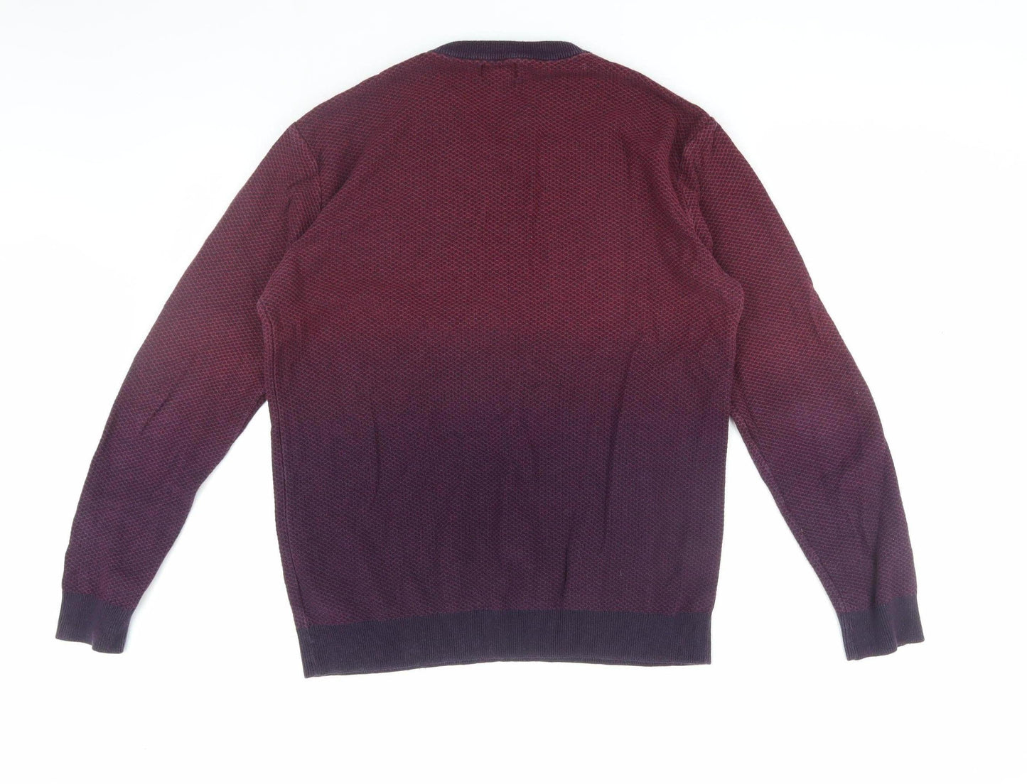 Next Men's Purple L Crew Neck Pullover Jumper Casual