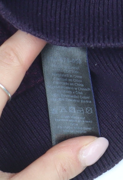 Next Men's Purple L Crew Neck Pullover Jumper Casual