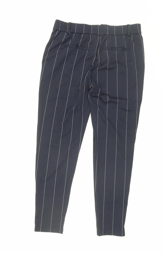 ONLY Unisex Blue Striped Trousers XL - New With Tags