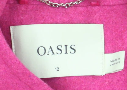 Womens UK Size 12 Oasis Pink Basic Jacket