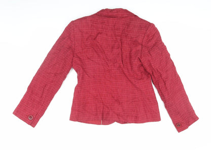 Womens UK Size 12 NEXT Red Basic Jacket