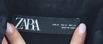 Zara Women's Black XS Double-Breasted Blazer