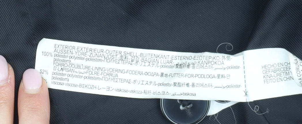 Zara Women's Black XS Double-Breasted Blazer