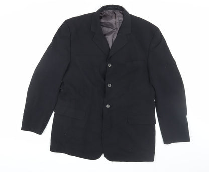 Mens UK Size 40 Willson Regular Black Suit Jacket