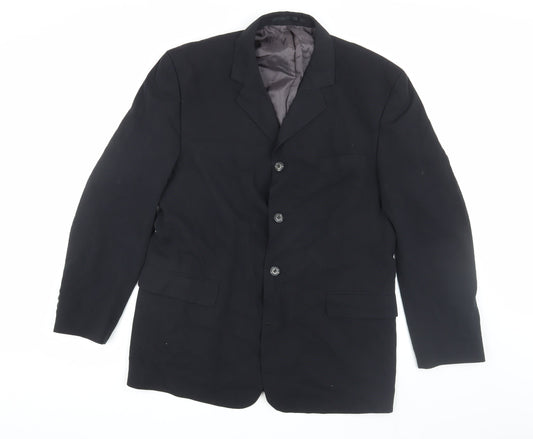 Mens UK Size 40 Willson Regular Black Suit Jacket