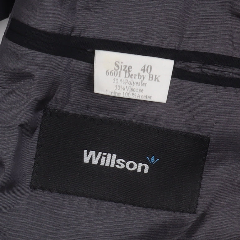 Mens UK Size 40 Willson Regular Black Suit Jacket