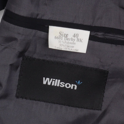 Mens UK Size 40 Willson Regular Black Suit Jacket