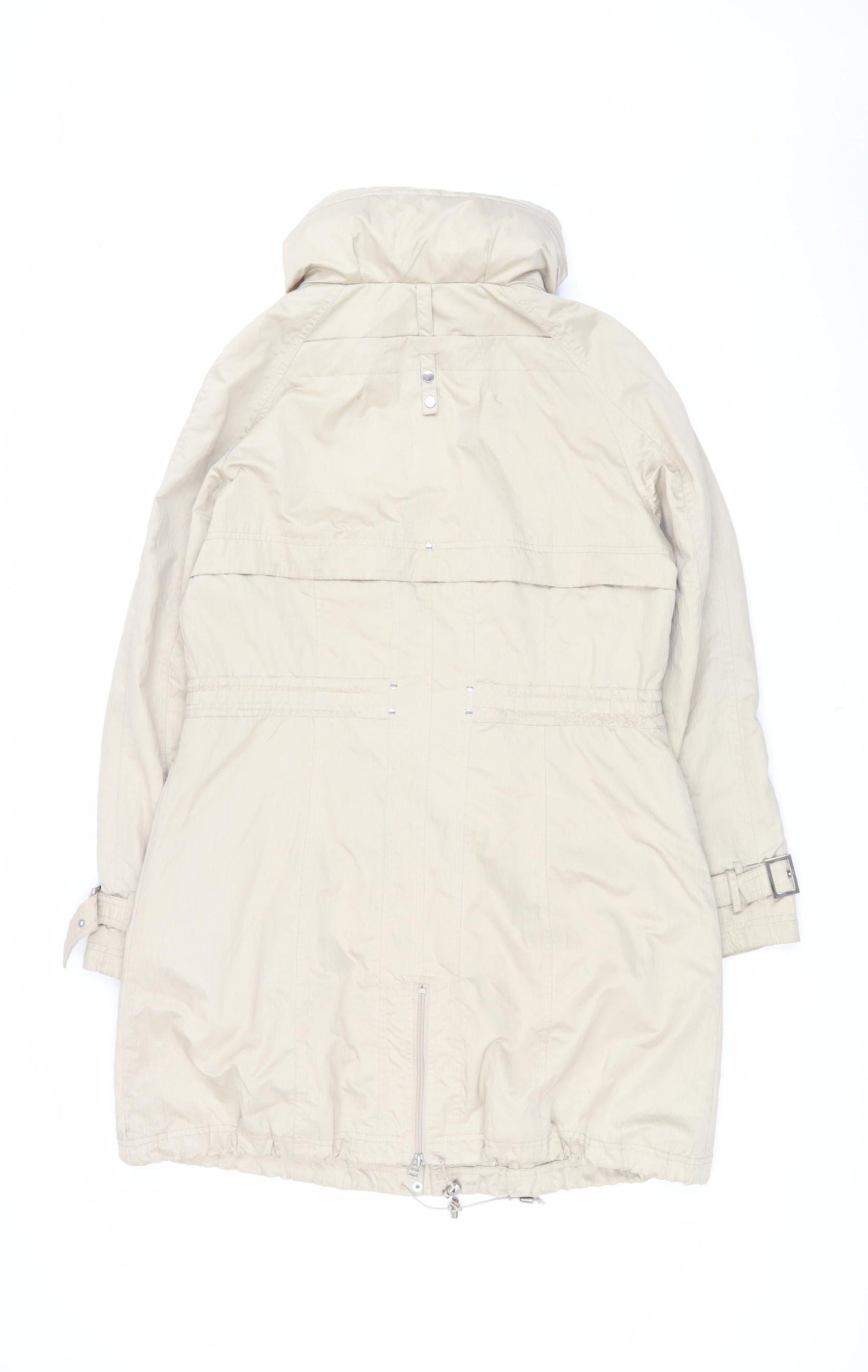 Womens UK Size 14 Clements Ribeiro Beige Parka Coat