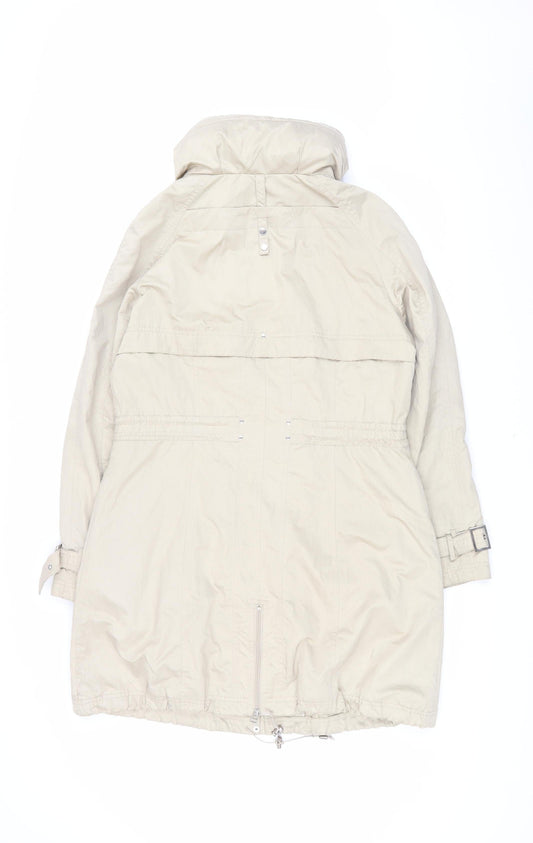 Womens UK Size 14 Clements Ribeiro Beige Parka Coat