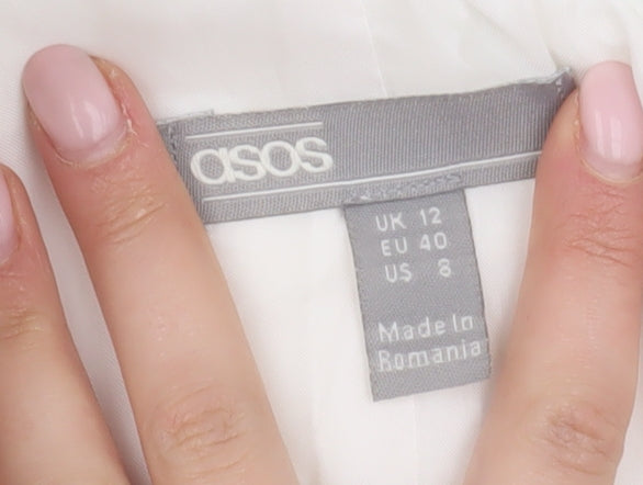 Womens UK Size 12 ASOS White  Blouse