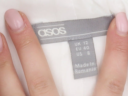 Womens UK Size 12 ASOS White  Blouse