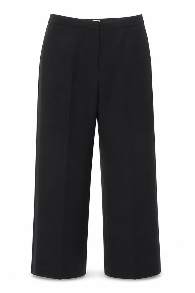 Womens UK Size 12 Etam Regular Fit Straight Black Trousers