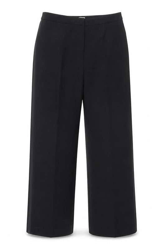 Womens UK Size 12 Etam Regular Fit Straight Black Trousers