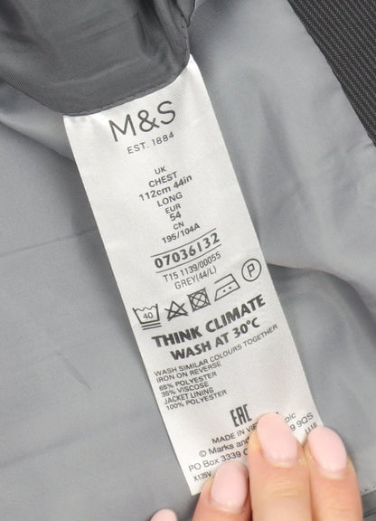 Mens UK Size 44 Marks and Spencer Regular Grey Suit Jacket