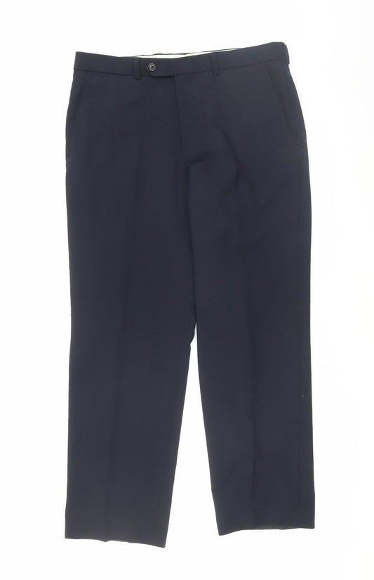 Marks and Spencer Men’s Blue Dress Pants, Size 34
