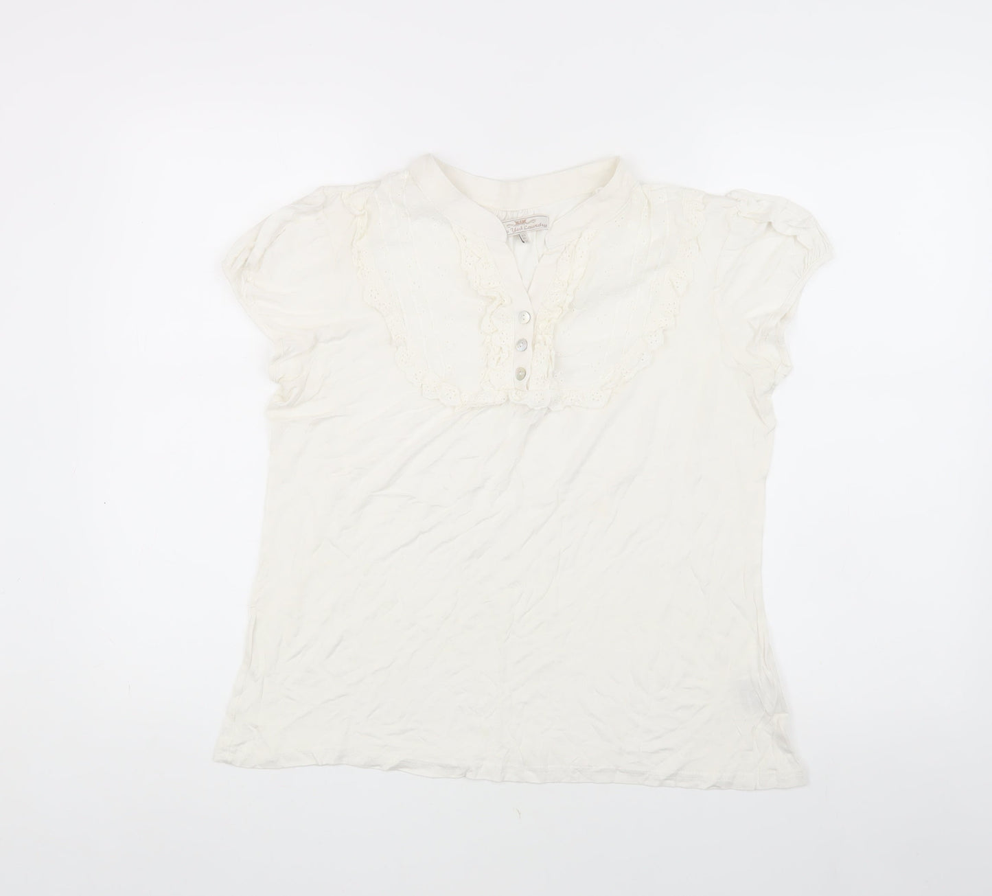 Womens UK Size 14 New York Laundry White  Blouse