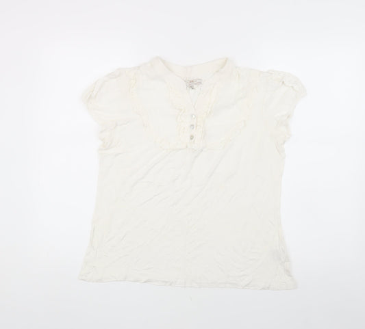 Womens UK Size 14 New York Laundry White  Blouse