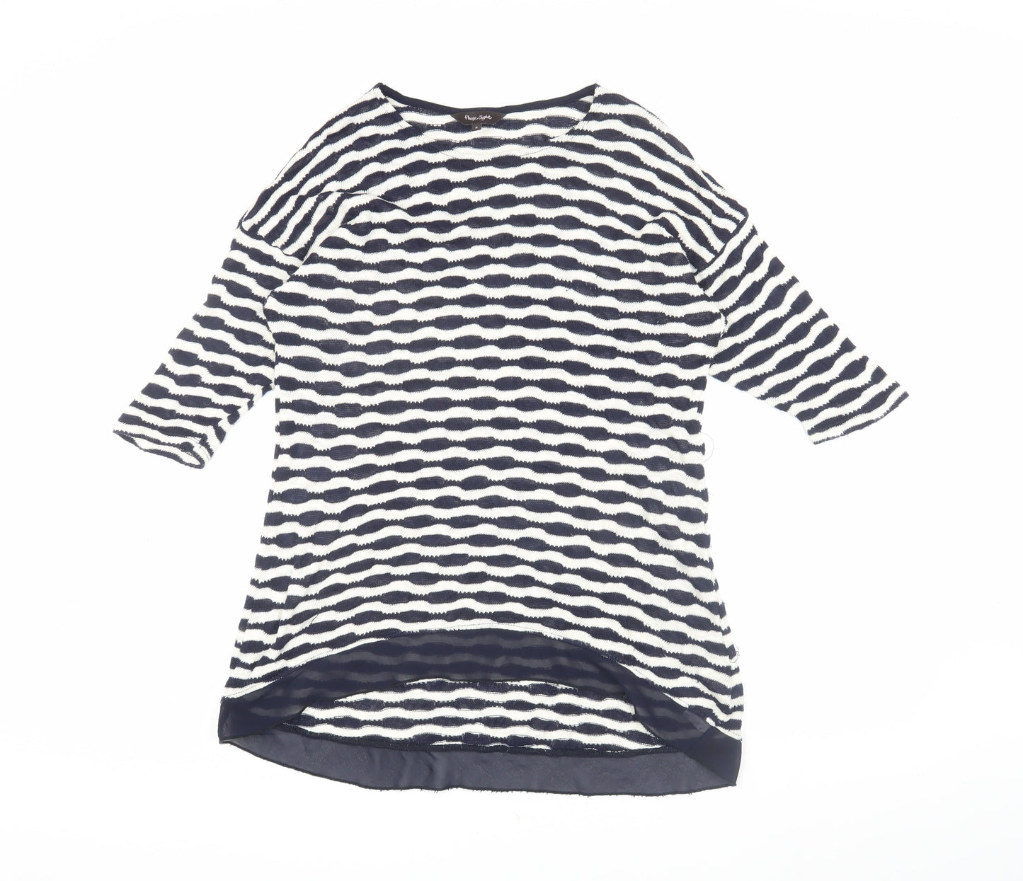 Womens UK Size 8 Phase Eight Blue Tunic Jumper