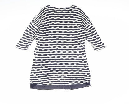 Womens UK Size 8 Phase Eight Blue Tunic Jumper