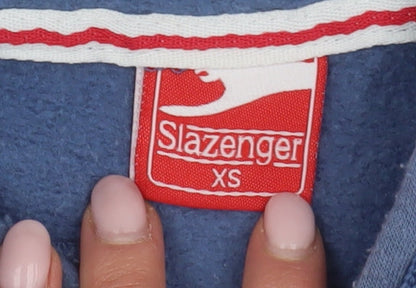 Mens UK Size XS Slazenger Blue Pullover Hoodie