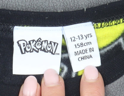Pokémon Boys Grey & Black Pikachu Pyjama Top, 13 Years