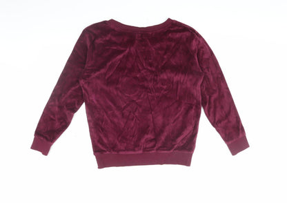 Harry Potter Teens Red Velvet Sweatshirt S