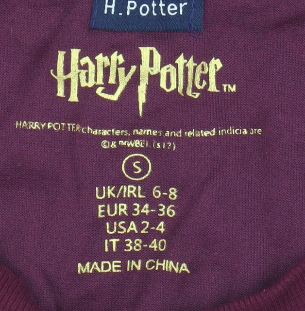 Harry Potter Teens Red Velvet Sweatshirt S